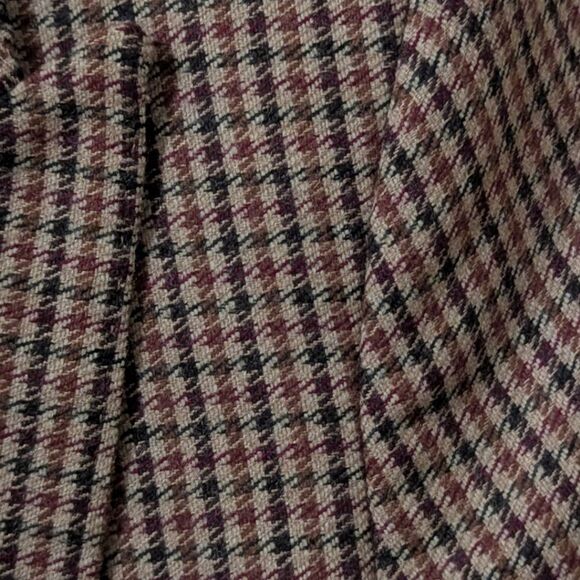 Massimo Dutti Women's 2 Houndstooth Checkered Wool Blend Double Breasted Blazer - Picture 6 of 9